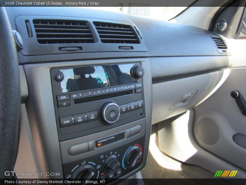 Victory Red / Gray 2008 Chevrolet Cobalt LS Sedan