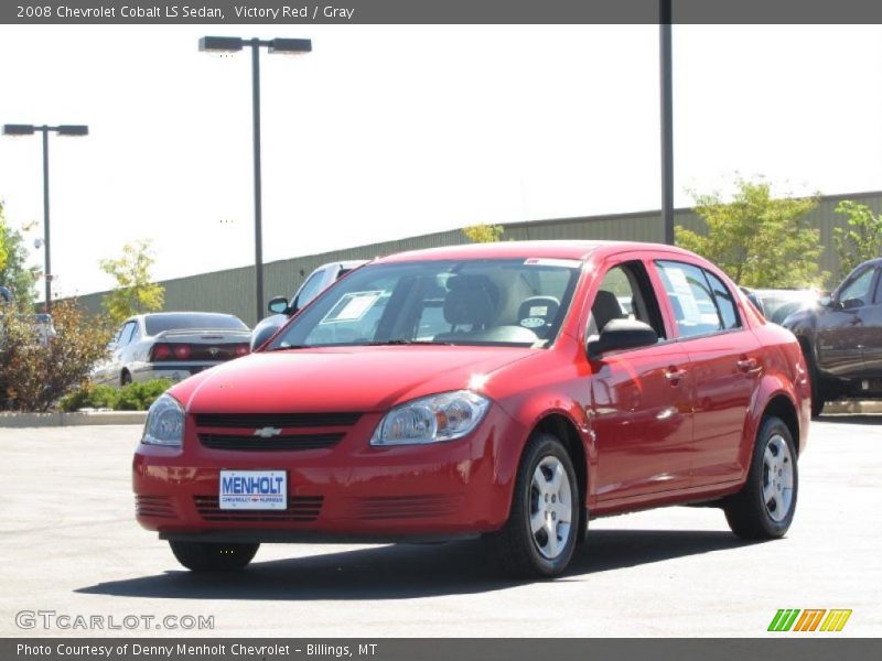 Victory Red / Gray 2008 Chevrolet Cobalt LS Sedan