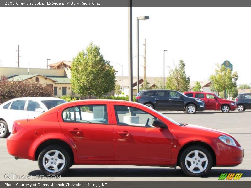 Victory Red / Gray 2008 Chevrolet Cobalt LS Sedan