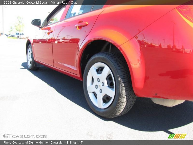 Victory Red / Gray 2008 Chevrolet Cobalt LS Sedan