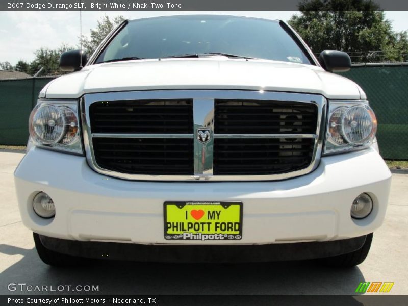 Bright White / Khaki Two-Tone 2007 Dodge Durango SLT