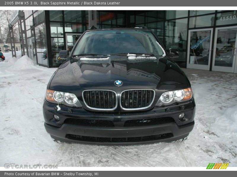 Black Sapphire Metallic / Black Dakota Leather 2005 BMW X5 3.0i
