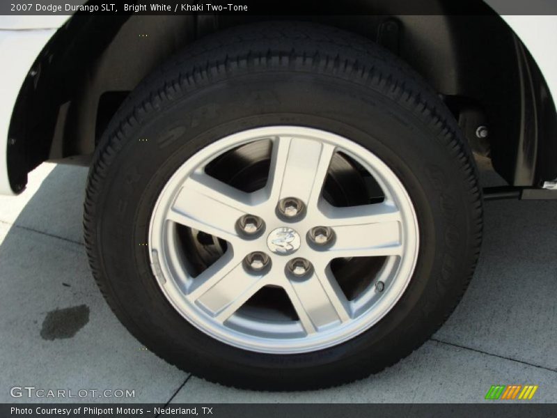Bright White / Khaki Two-Tone 2007 Dodge Durango SLT