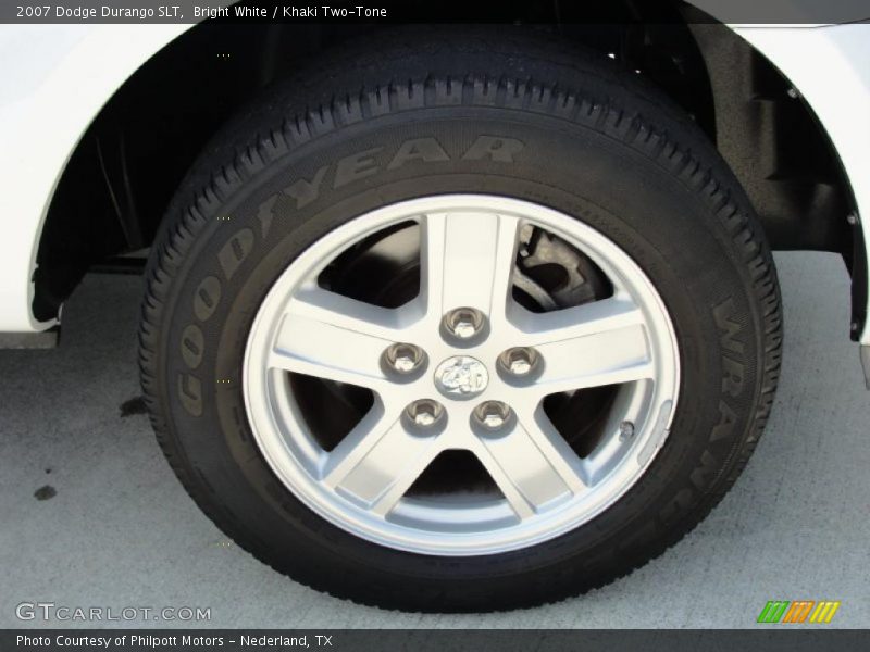 Bright White / Khaki Two-Tone 2007 Dodge Durango SLT