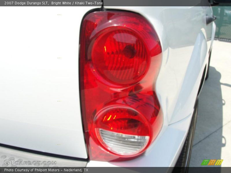 Bright White / Khaki Two-Tone 2007 Dodge Durango SLT