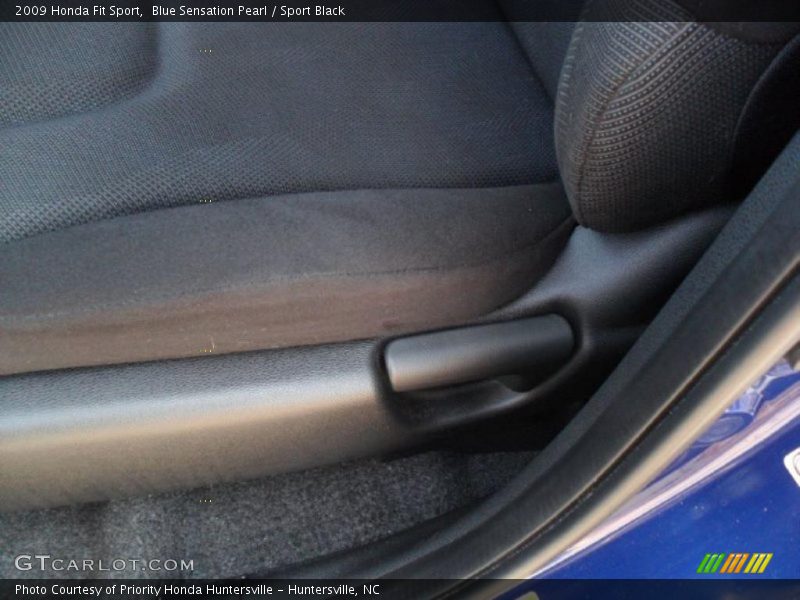 Blue Sensation Pearl / Sport Black 2009 Honda Fit Sport