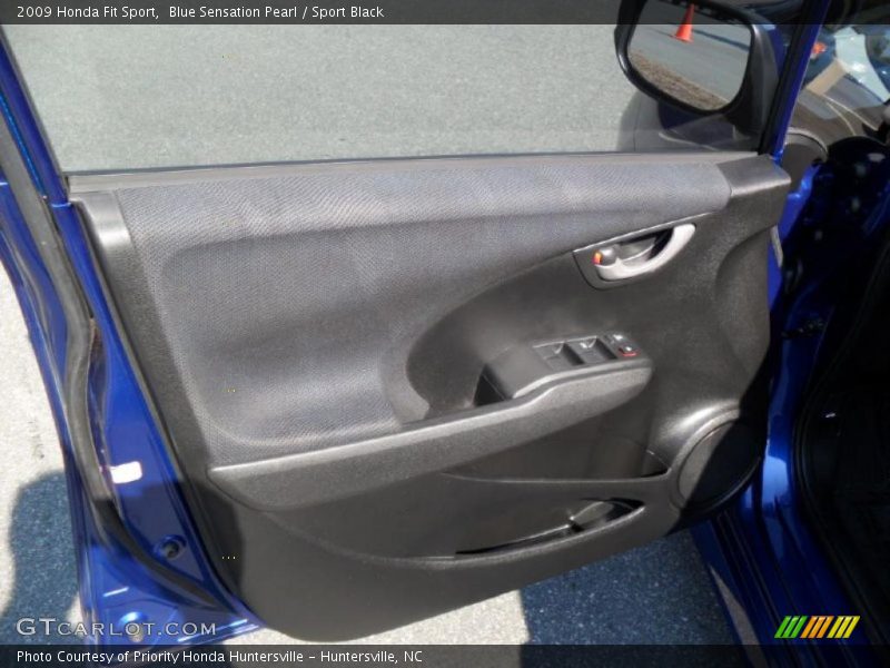 Blue Sensation Pearl / Sport Black 2009 Honda Fit Sport