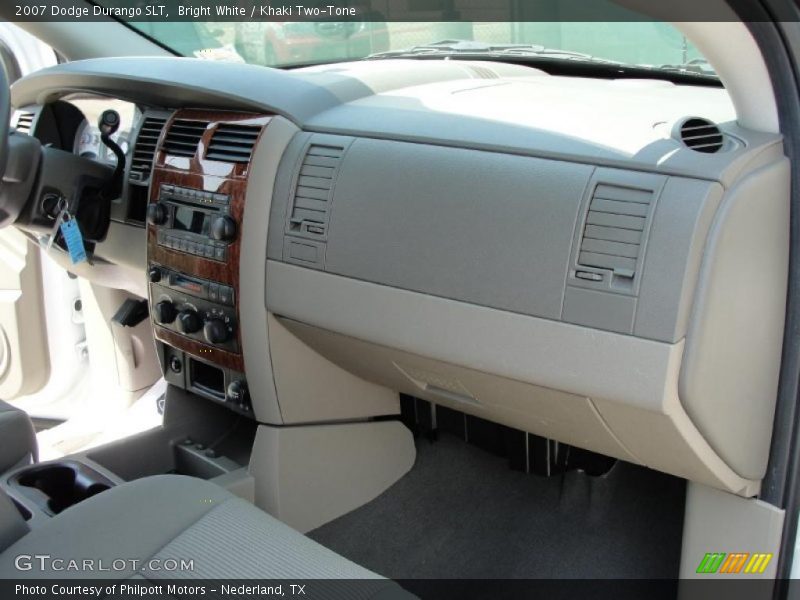 Bright White / Khaki Two-Tone 2007 Dodge Durango SLT