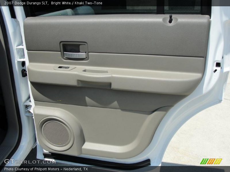 Bright White / Khaki Two-Tone 2007 Dodge Durango SLT