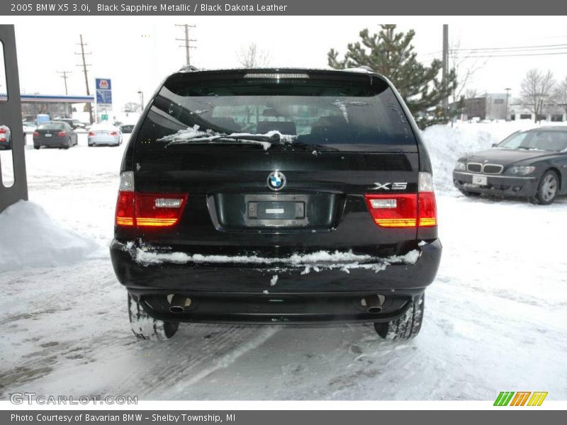 Black Sapphire Metallic / Black Dakota Leather 2005 BMW X5 3.0i