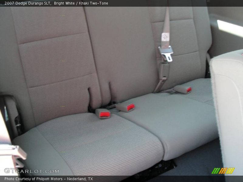 Bright White / Khaki Two-Tone 2007 Dodge Durango SLT