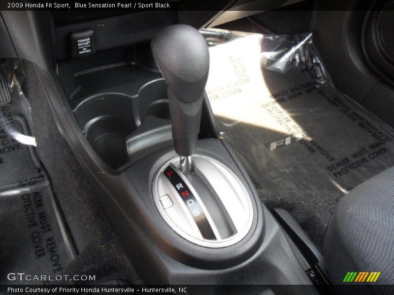 Blue Sensation Pearl / Sport Black 2009 Honda Fit Sport