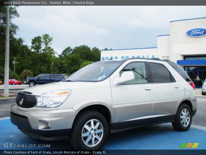 Olympic White / Neutral Beige 2004 Buick Rendezvous CXL