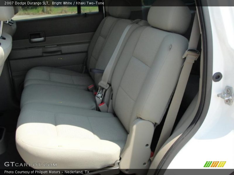 Bright White / Khaki Two-Tone 2007 Dodge Durango SLT