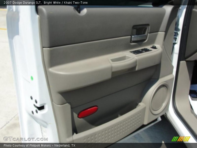 Bright White / Khaki Two-Tone 2007 Dodge Durango SLT