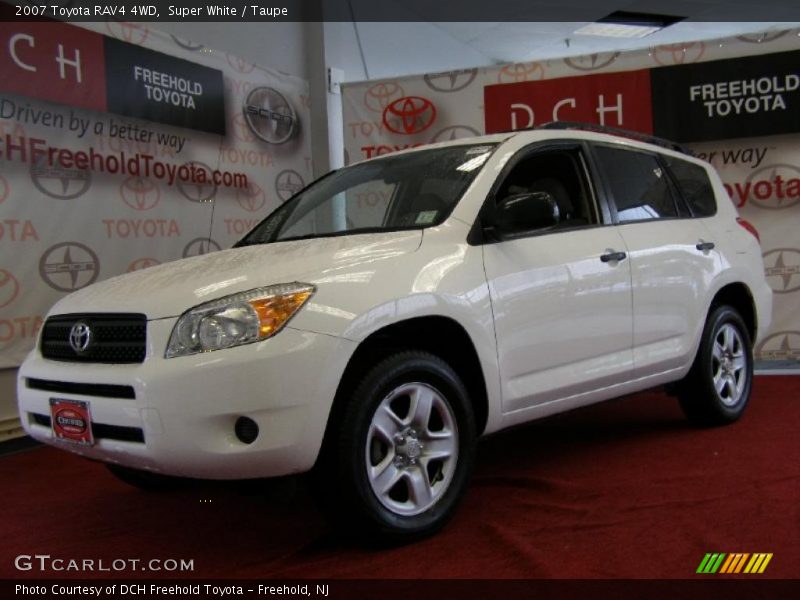 Super White / Taupe 2007 Toyota RAV4 4WD
