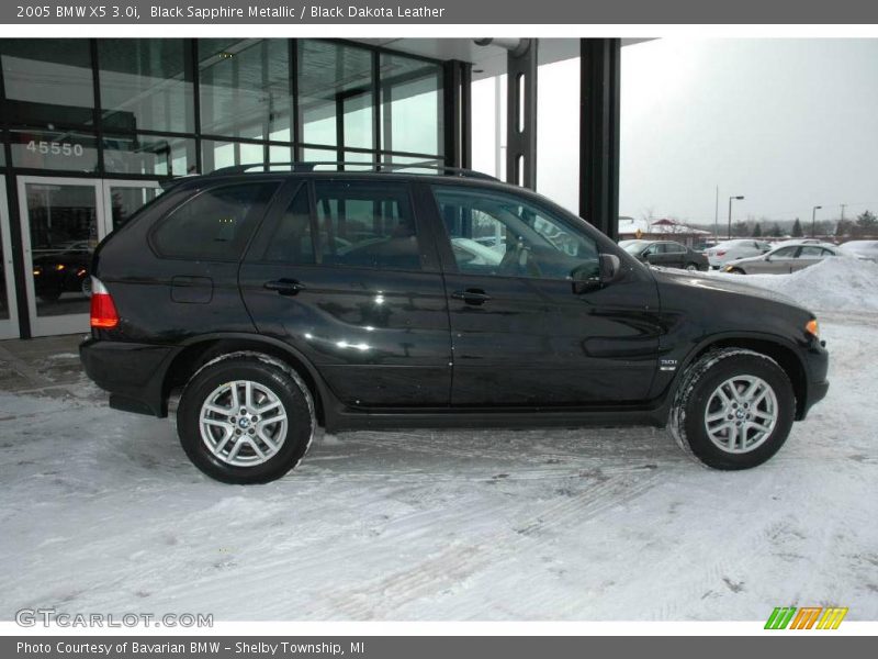 Black Sapphire Metallic / Black Dakota Leather 2005 BMW X5 3.0i