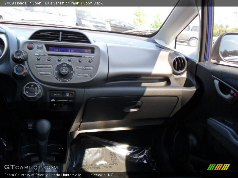 Blue Sensation Pearl / Sport Black 2009 Honda Fit Sport