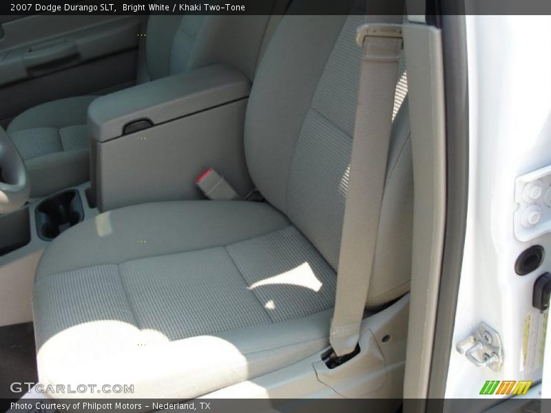 Bright White / Khaki Two-Tone 2007 Dodge Durango SLT