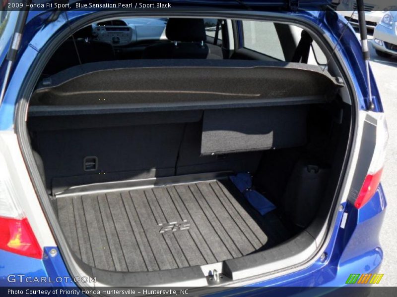 Blue Sensation Pearl / Sport Black 2009 Honda Fit Sport