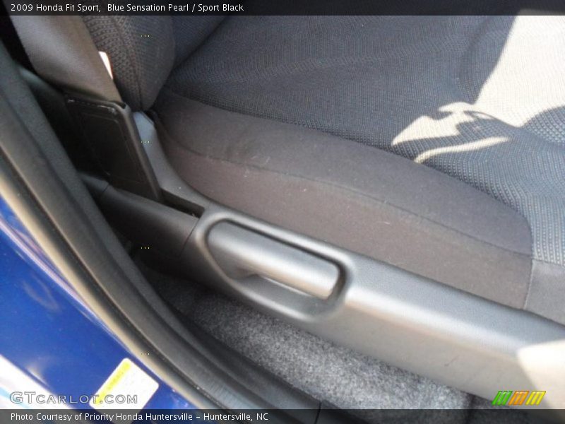 Blue Sensation Pearl / Sport Black 2009 Honda Fit Sport