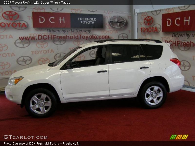 Super White / Taupe 2007 Toyota RAV4 4WD