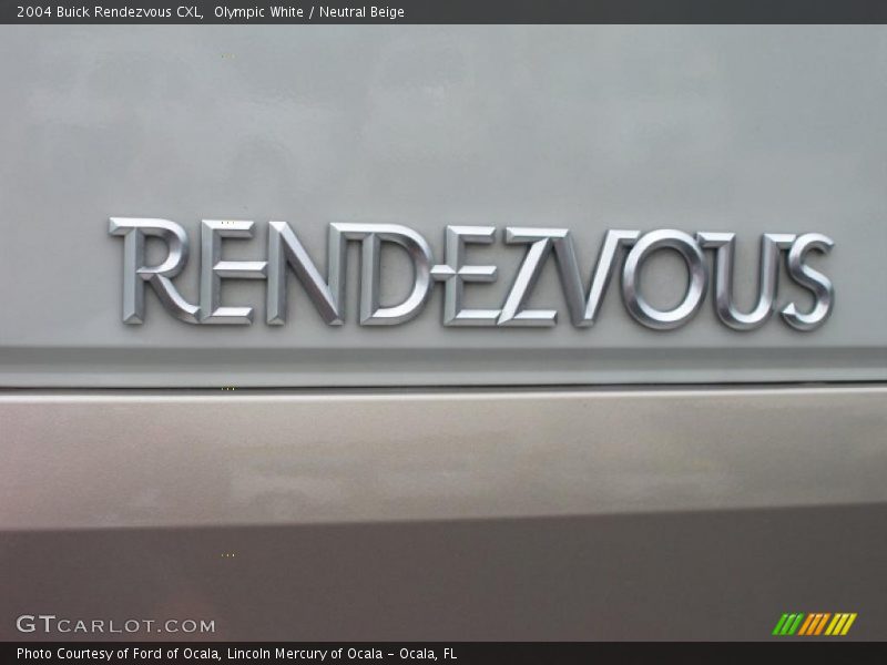 Olympic White / Neutral Beige 2004 Buick Rendezvous CXL