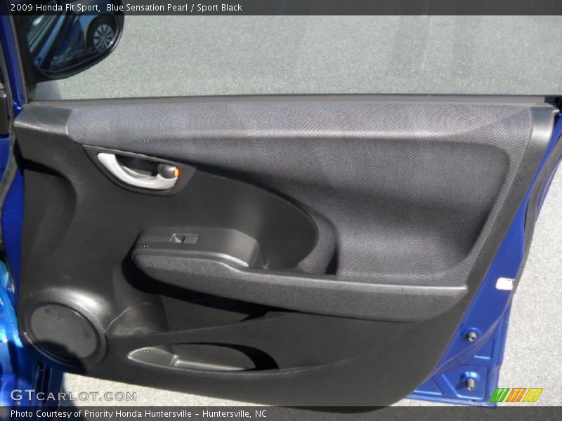 Blue Sensation Pearl / Sport Black 2009 Honda Fit Sport