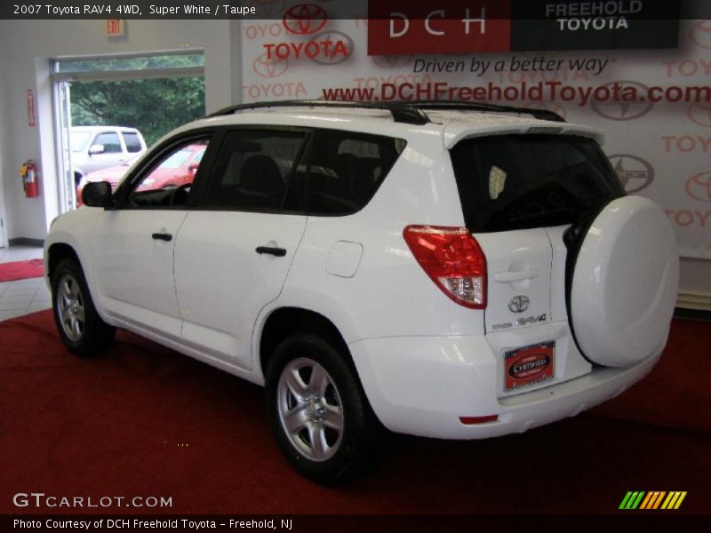 Super White / Taupe 2007 Toyota RAV4 4WD