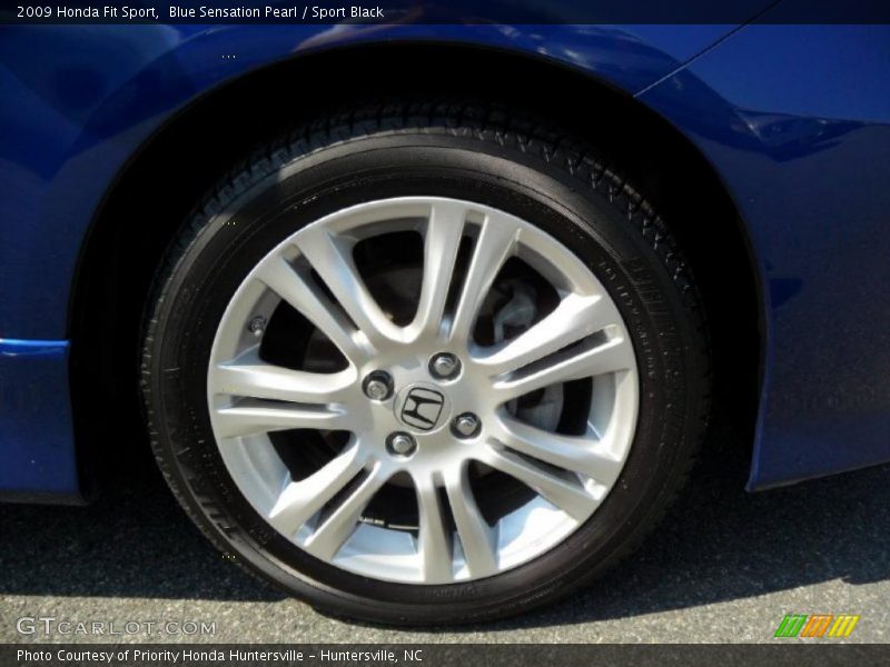 Blue Sensation Pearl / Sport Black 2009 Honda Fit Sport