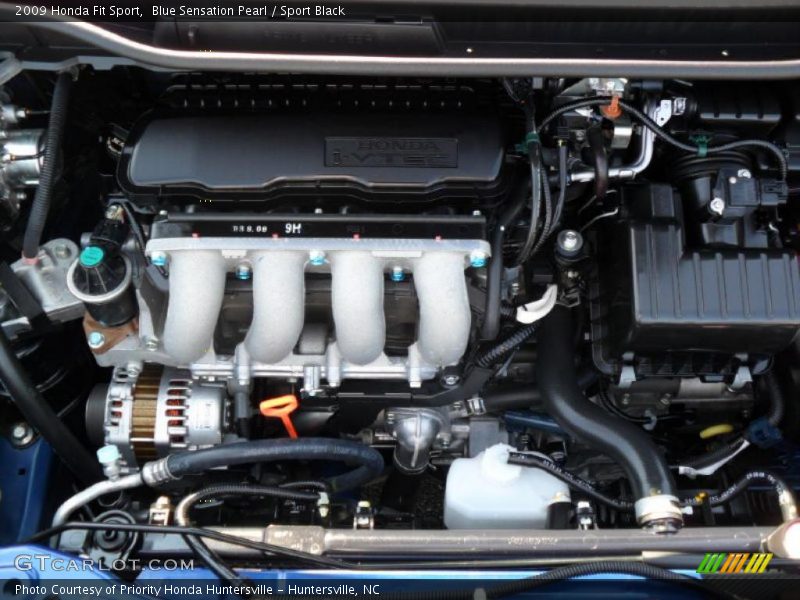 Blue Sensation Pearl / Sport Black 2009 Honda Fit Sport