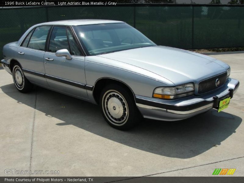 Light Adriatic Blue Metallic / Gray 1996 Buick LeSabre Custom