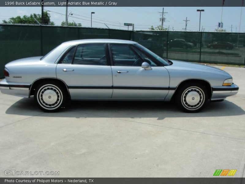 Light Adriatic Blue Metallic / Gray 1996 Buick LeSabre Custom