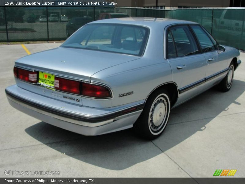 Light Adriatic Blue Metallic / Gray 1996 Buick LeSabre Custom