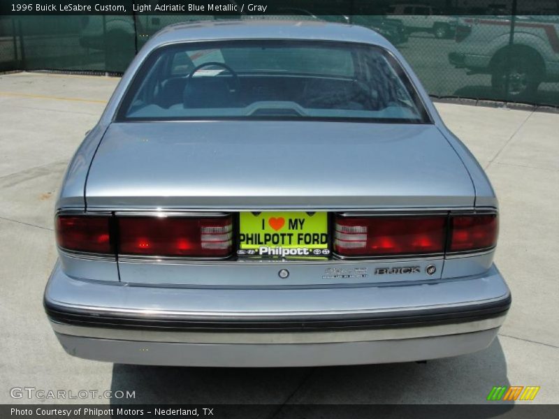 Light Adriatic Blue Metallic / Gray 1996 Buick LeSabre Custom
