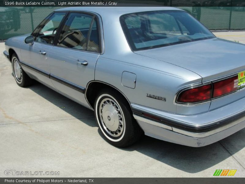 Light Adriatic Blue Metallic / Gray 1996 Buick LeSabre Custom