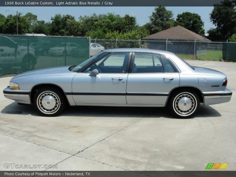 Light Adriatic Blue Metallic / Gray 1996 Buick LeSabre Custom