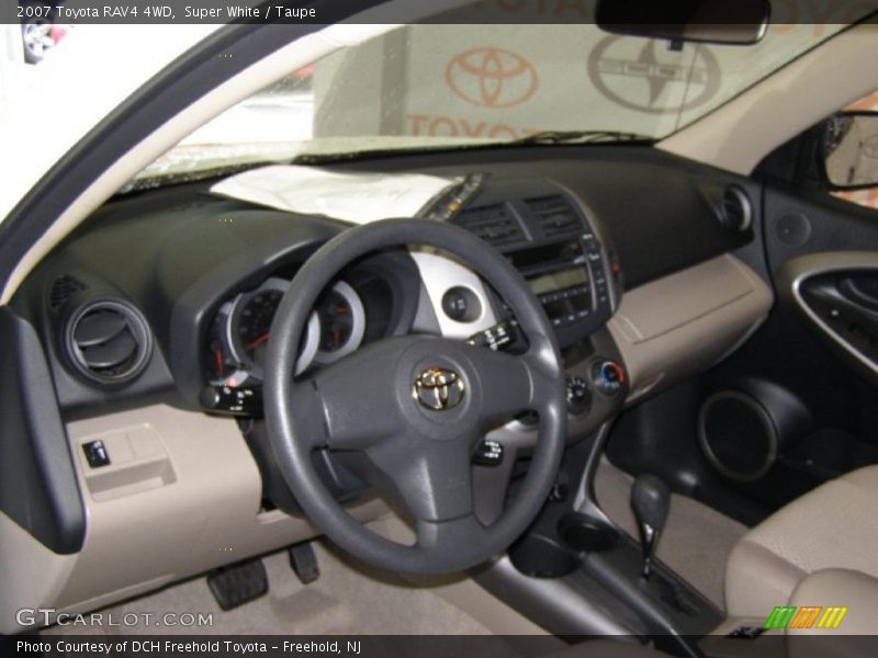 Super White / Taupe 2007 Toyota RAV4 4WD