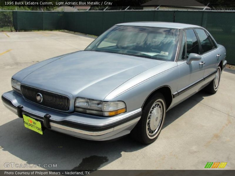 Light Adriatic Blue Metallic / Gray 1996 Buick LeSabre Custom