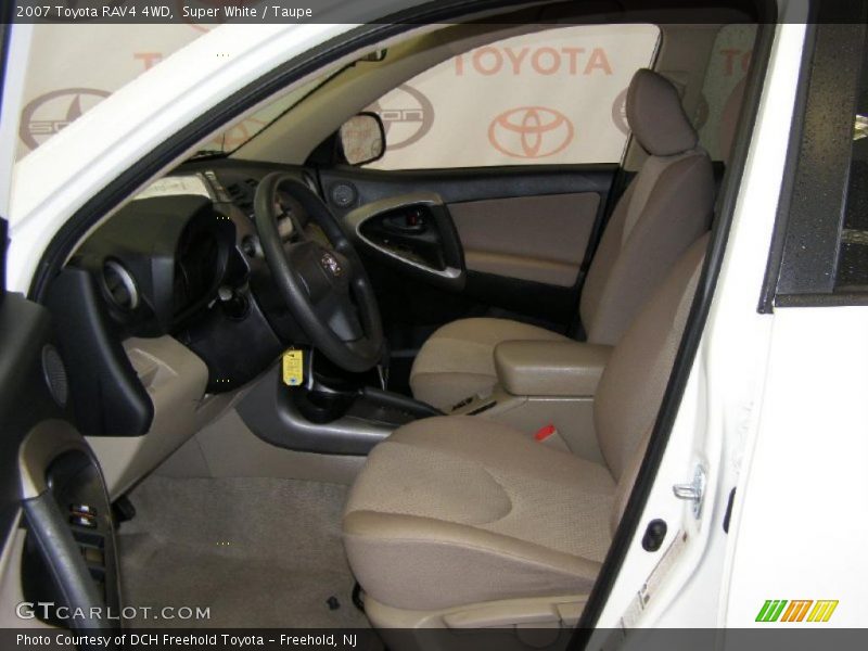 Super White / Taupe 2007 Toyota RAV4 4WD