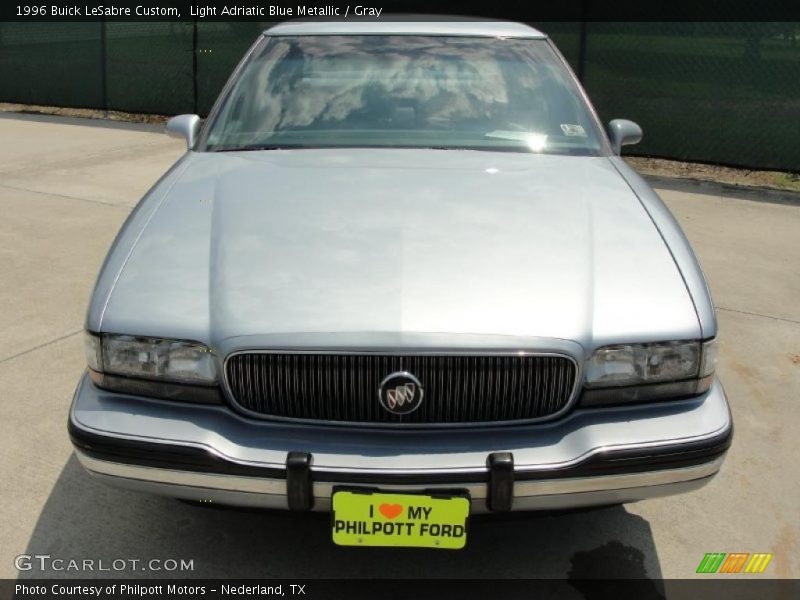 Light Adriatic Blue Metallic / Gray 1996 Buick LeSabre Custom
