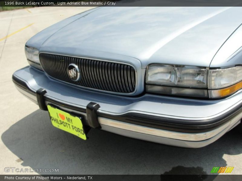 Light Adriatic Blue Metallic / Gray 1996 Buick LeSabre Custom