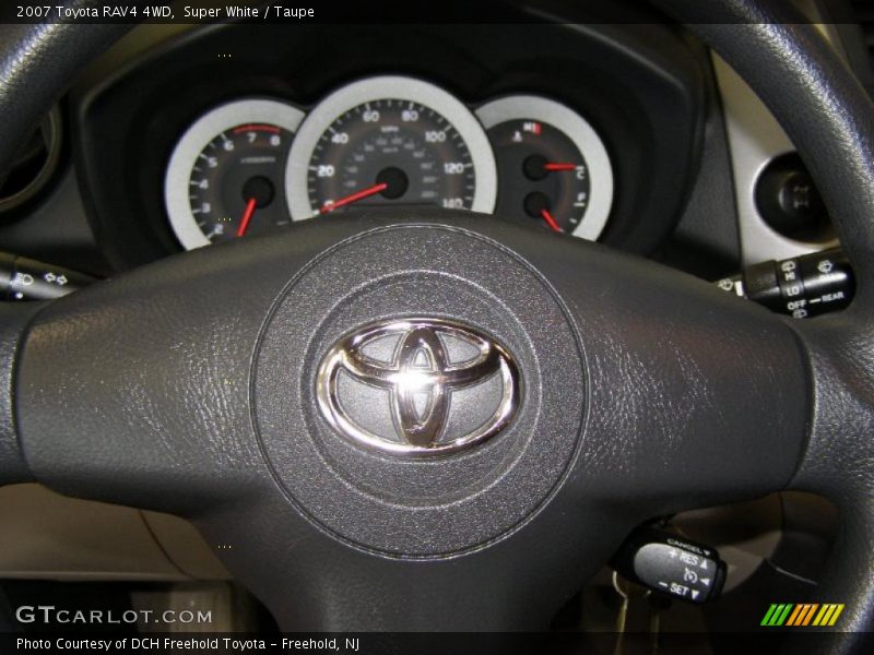 Super White / Taupe 2007 Toyota RAV4 4WD