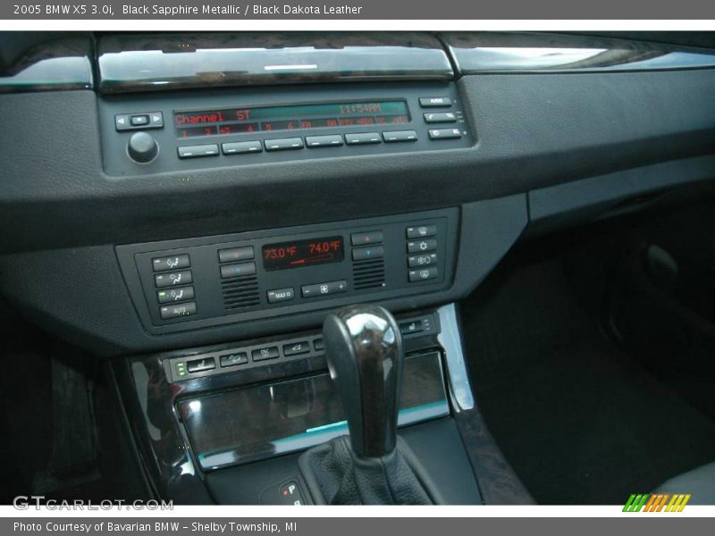 Black Sapphire Metallic / Black Dakota Leather 2005 BMW X5 3.0i