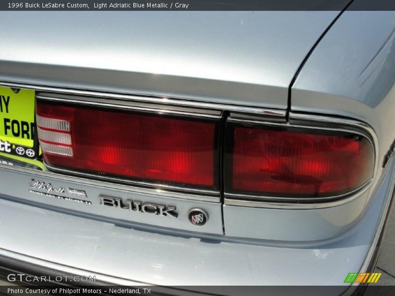 Light Adriatic Blue Metallic / Gray 1996 Buick LeSabre Custom