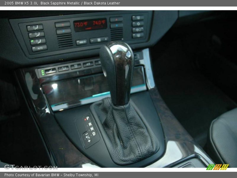 Black Sapphire Metallic / Black Dakota Leather 2005 BMW X5 3.0i
