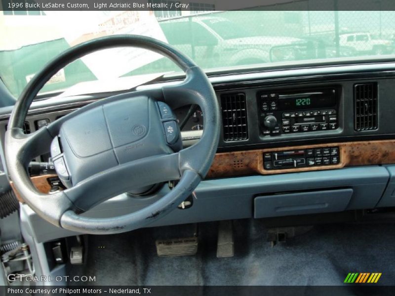 Light Adriatic Blue Metallic / Gray 1996 Buick LeSabre Custom