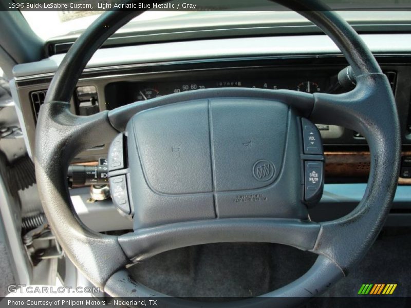 Light Adriatic Blue Metallic / Gray 1996 Buick LeSabre Custom