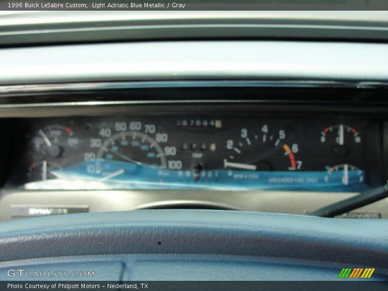 Light Adriatic Blue Metallic / Gray 1996 Buick LeSabre Custom