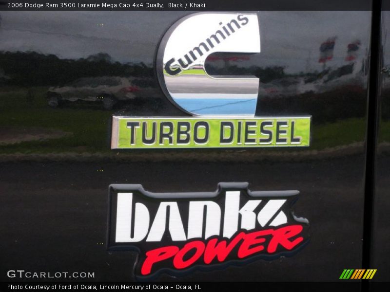 Black / Khaki 2006 Dodge Ram 3500 Laramie Mega Cab 4x4 Dually